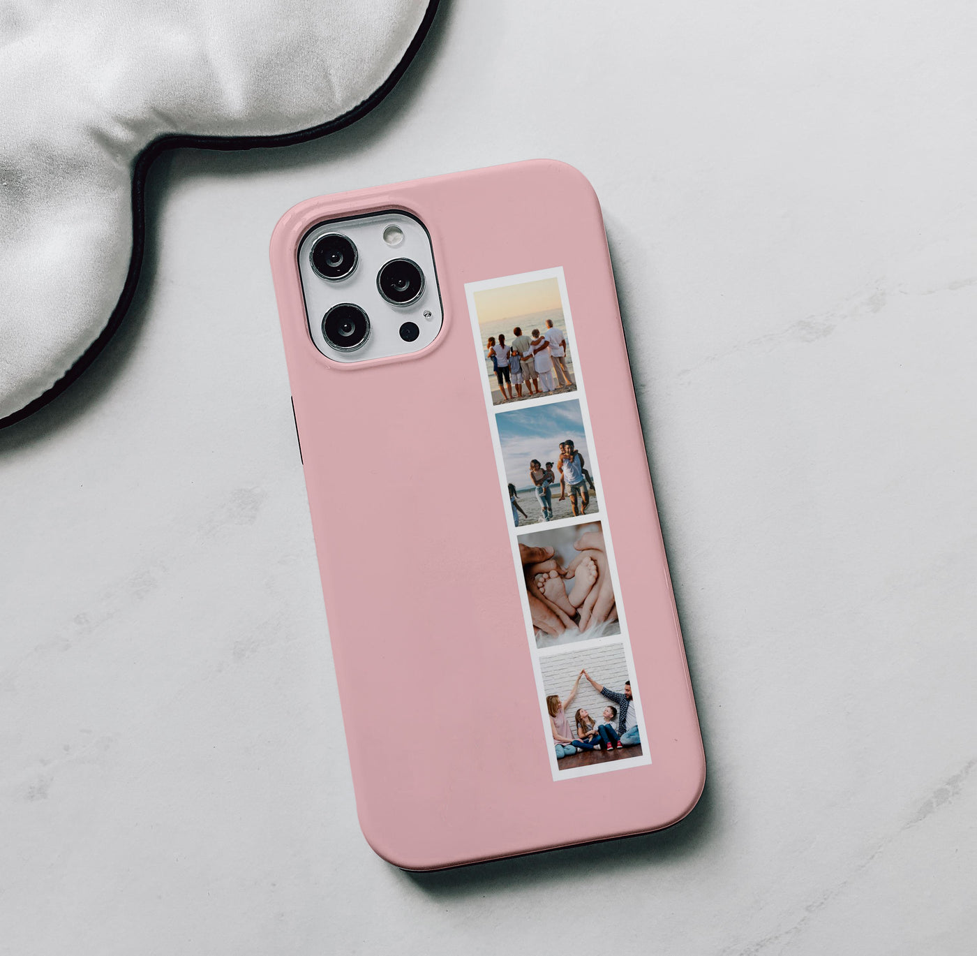 Limited Edition Personalised Phone Case | Photo Strip in Blush