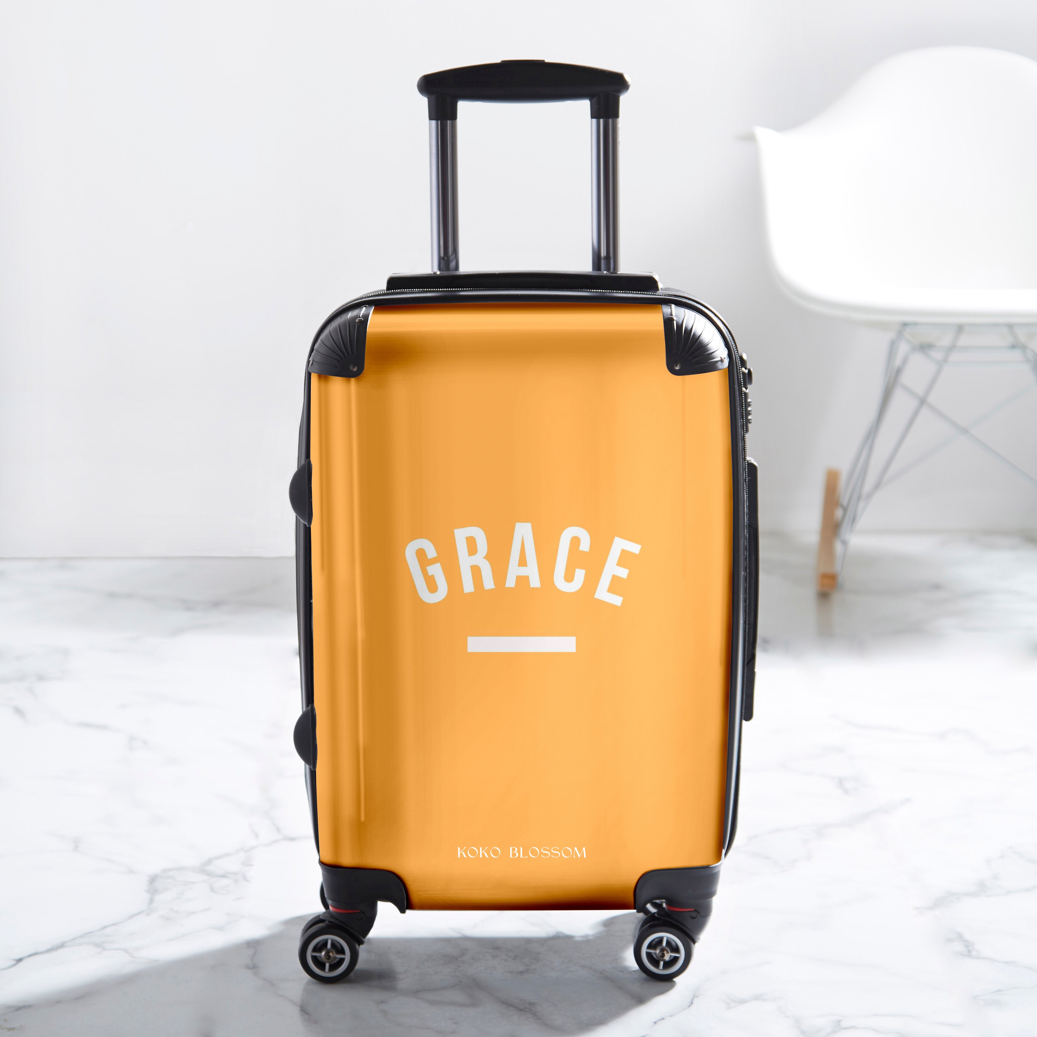 Kids Personalised Suitcase Golden