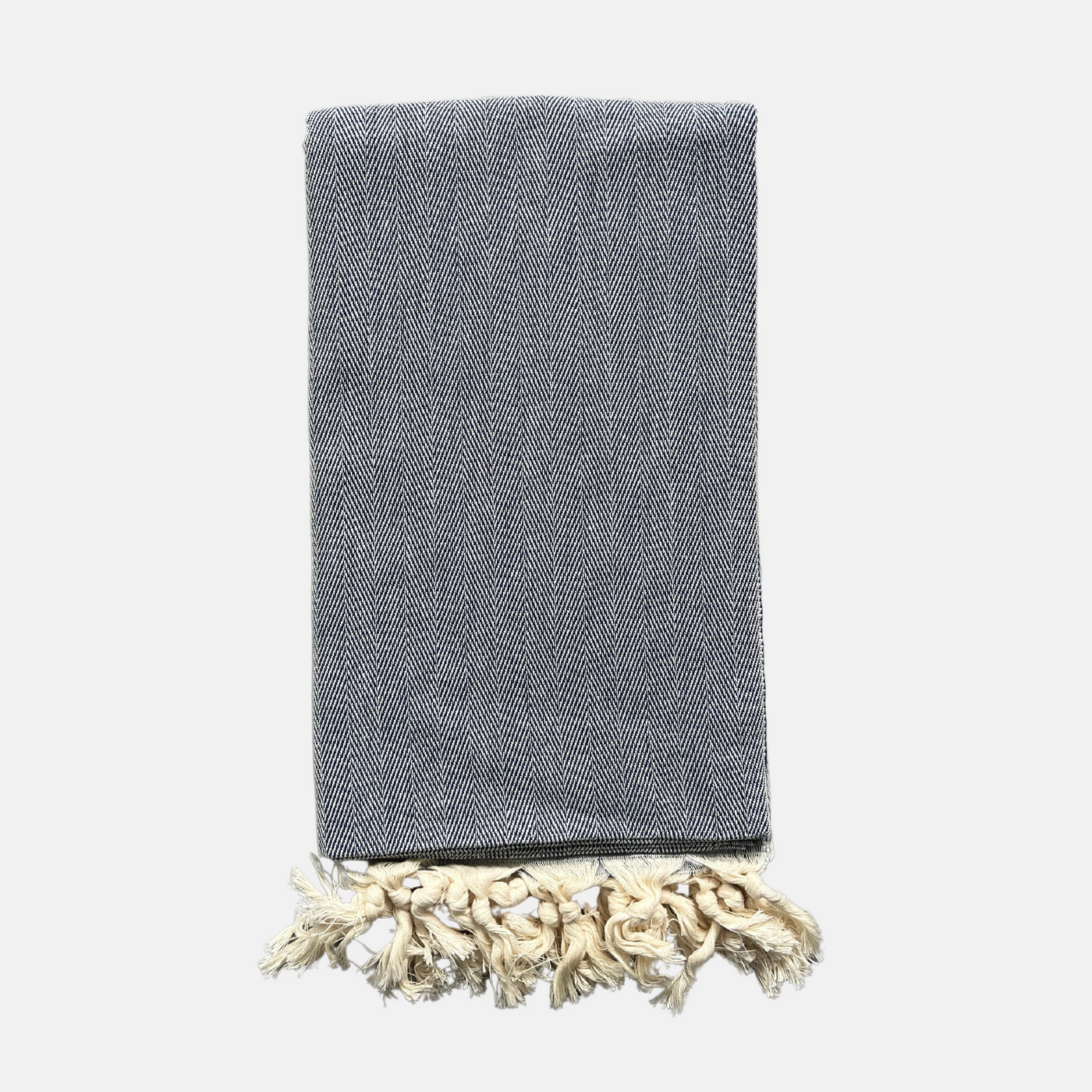 Herringbone Hammam Towel | Midnight