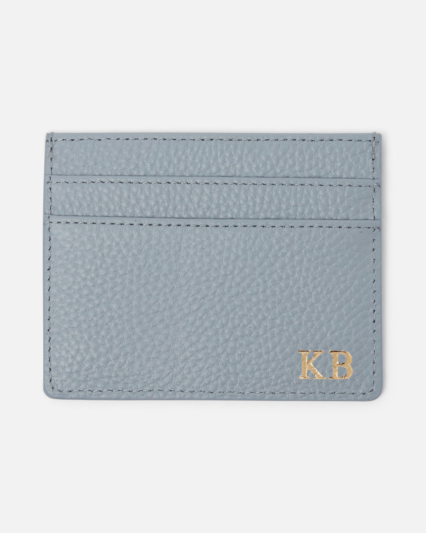 Personalised Pebble Leather Card Holder | Cloud