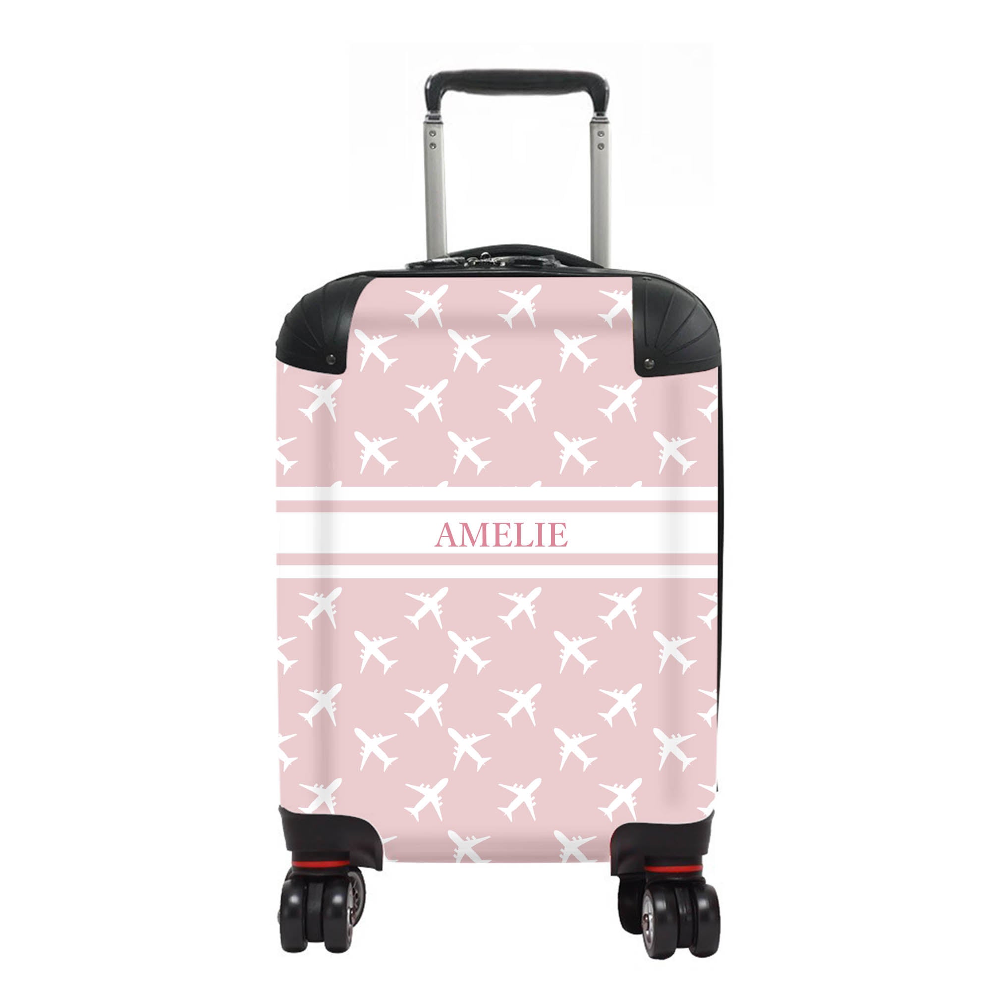 Pink personalised suitcase online