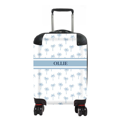Kids Personalised Suitcase | Palm in Blue