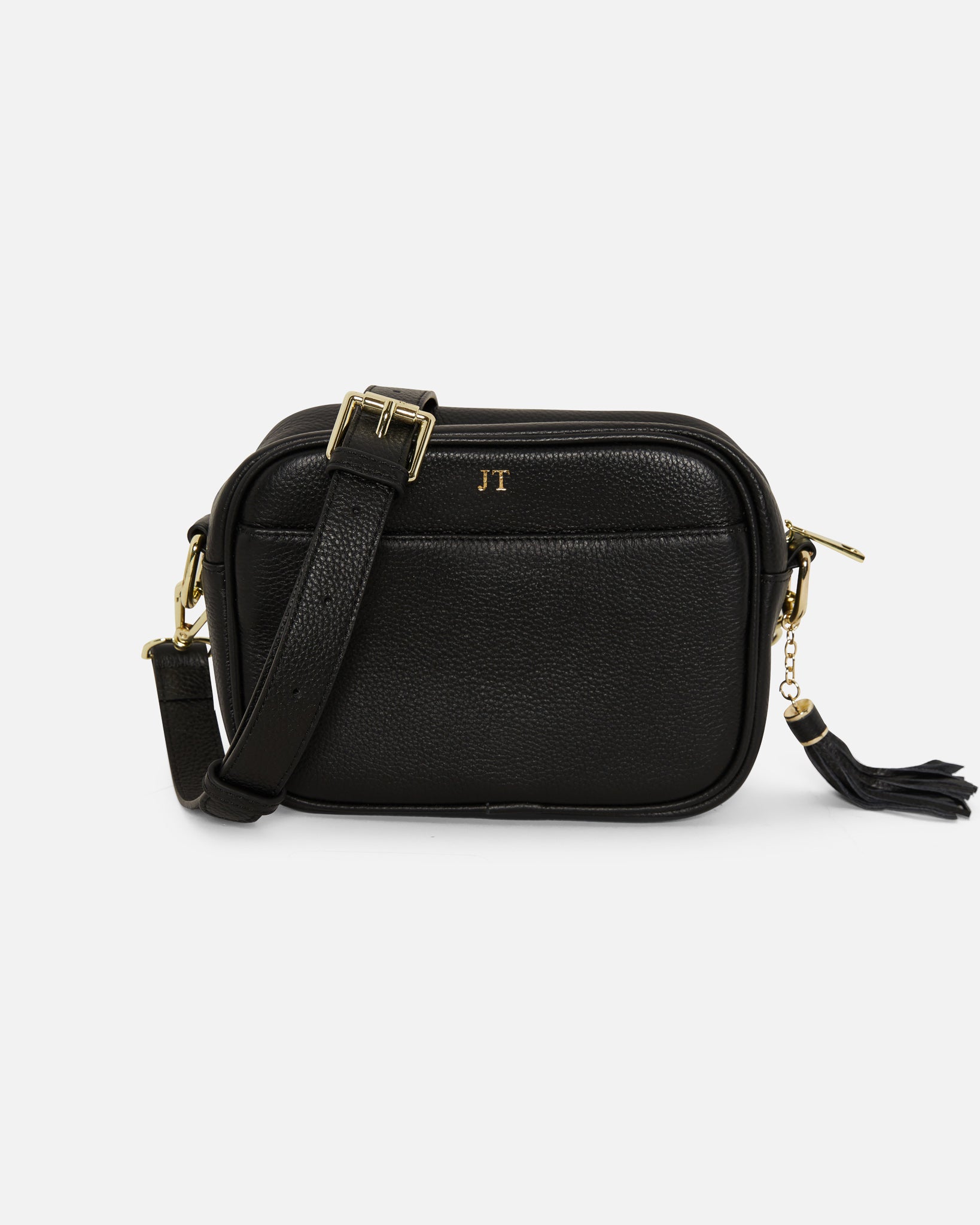 Black crossbody bag with interchangeable straps Clearance