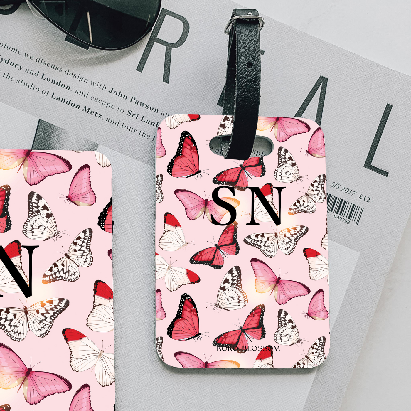 Personalised Luggage Tag | Butterfly