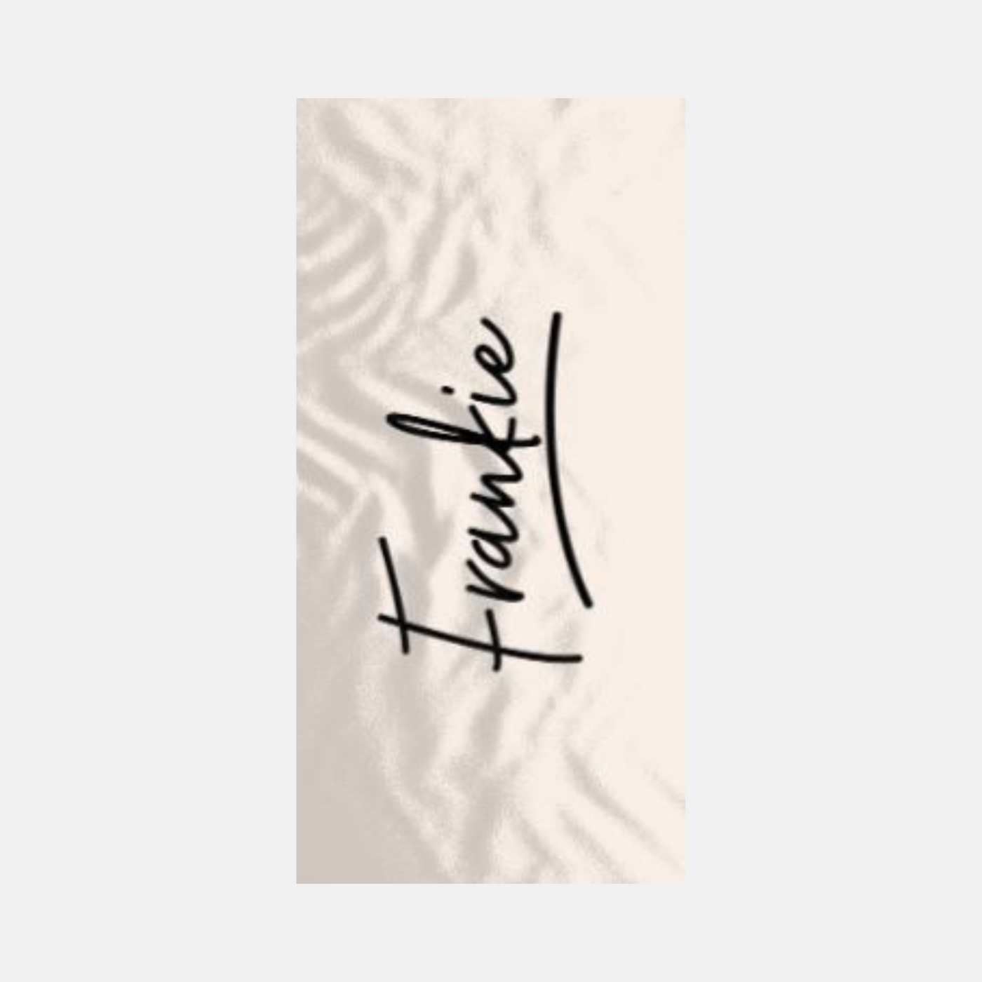 Personalised Towel | Signature in Vanilla