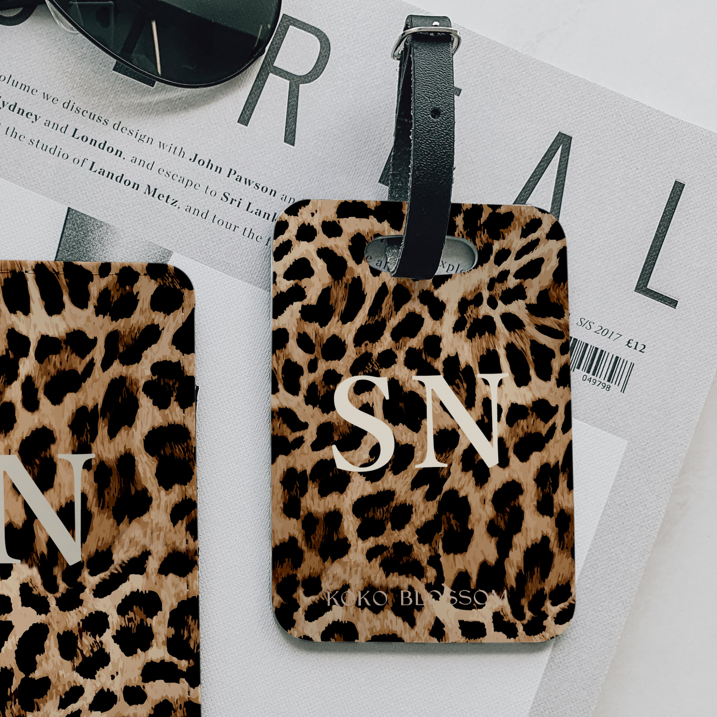 Personalised Luggage Tag | Leopard