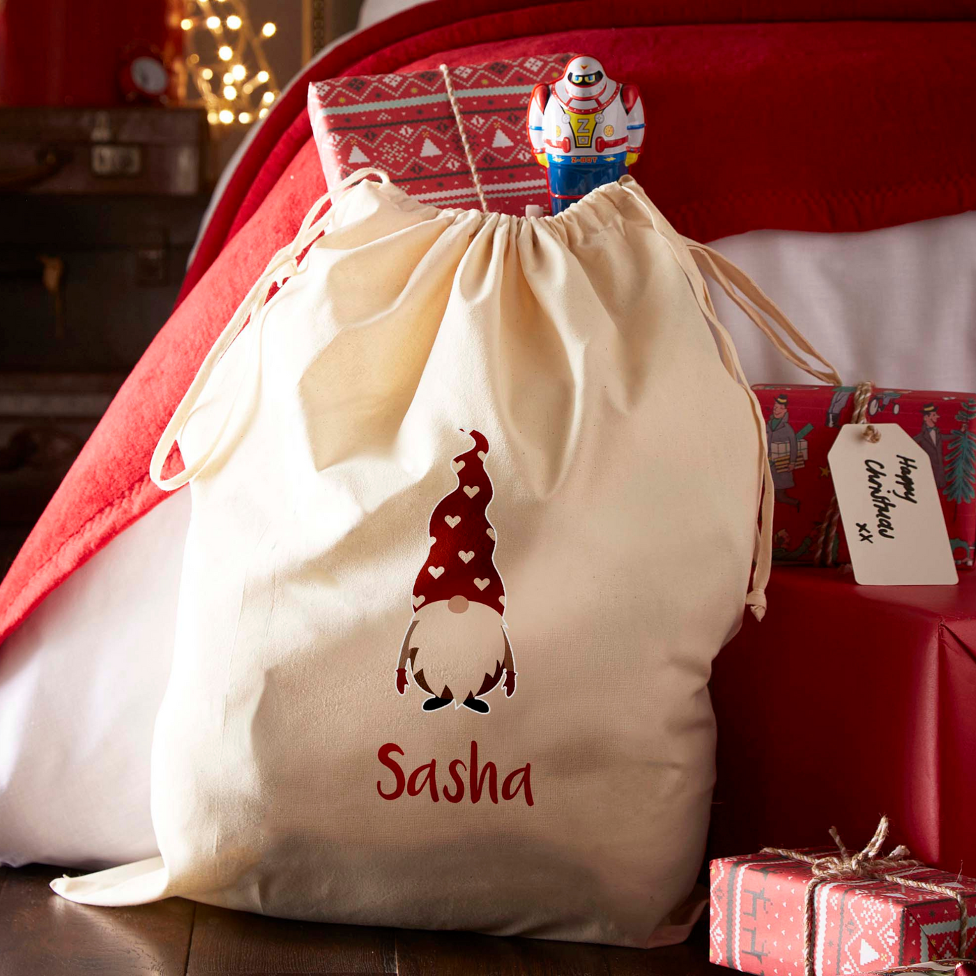 Personalised Santa Sack | Christmas Gonk