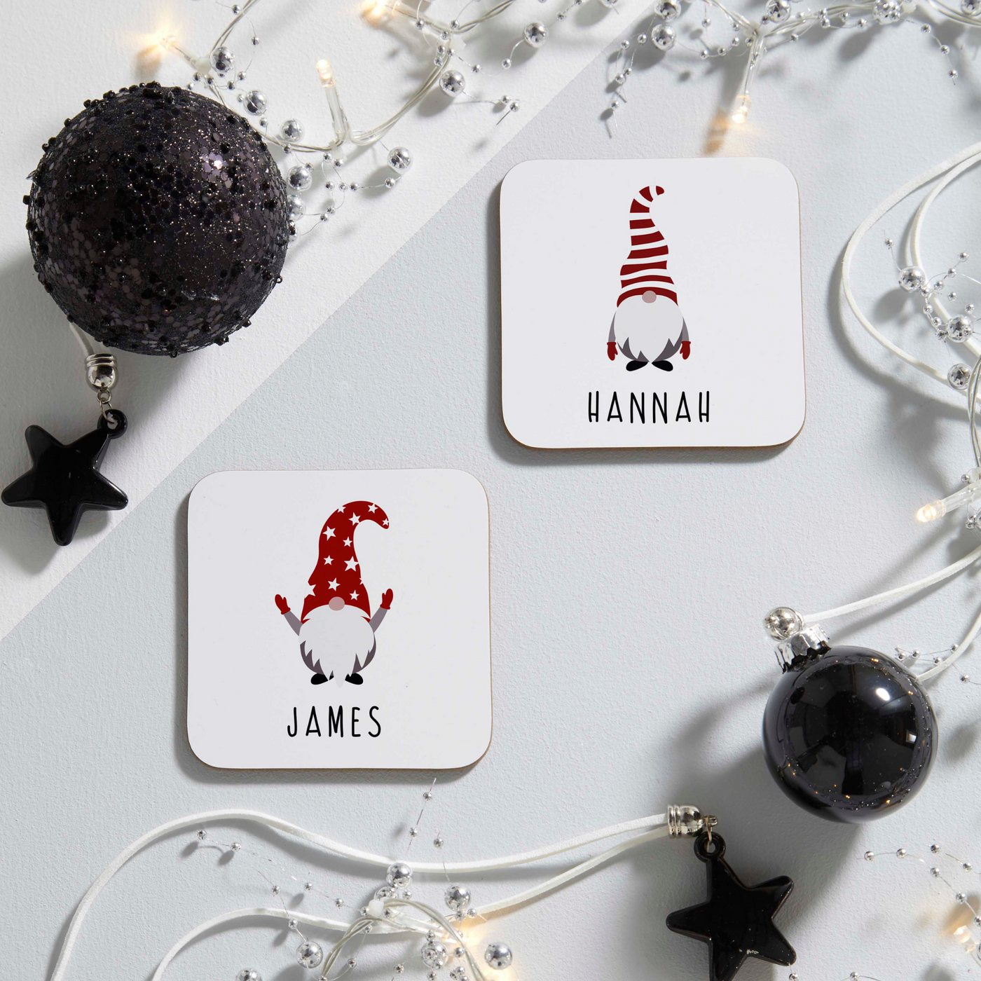 Personalised Coaster Set | Christmas Gonks