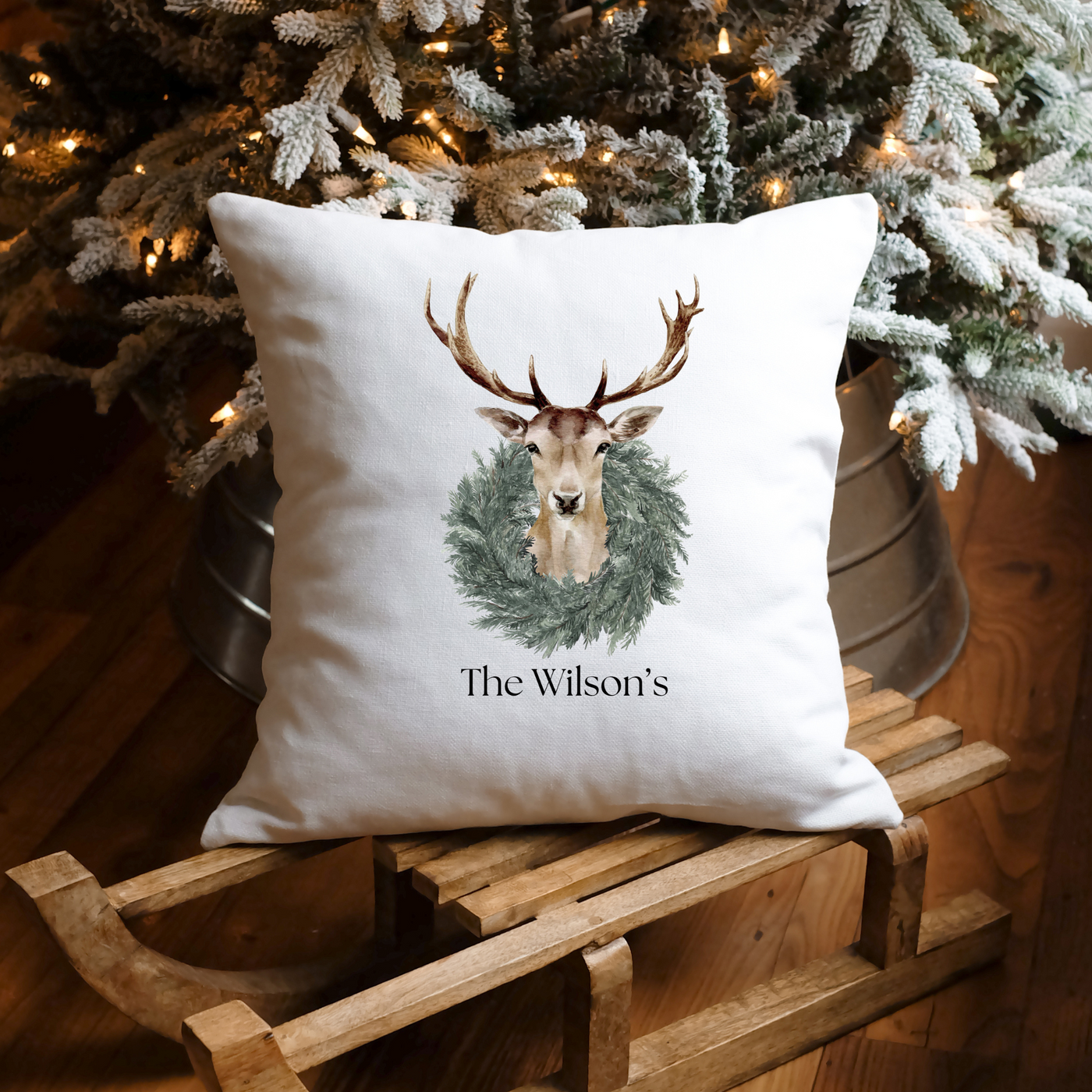 Classic Christmas Personalised Cushion