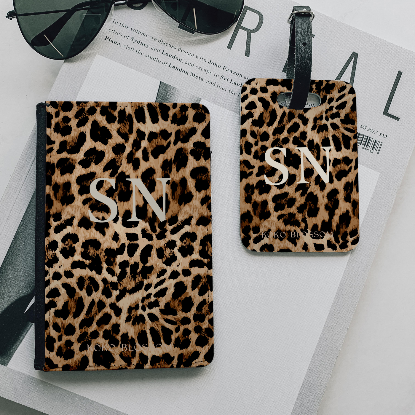 Personalised Passport Holder | Leopard