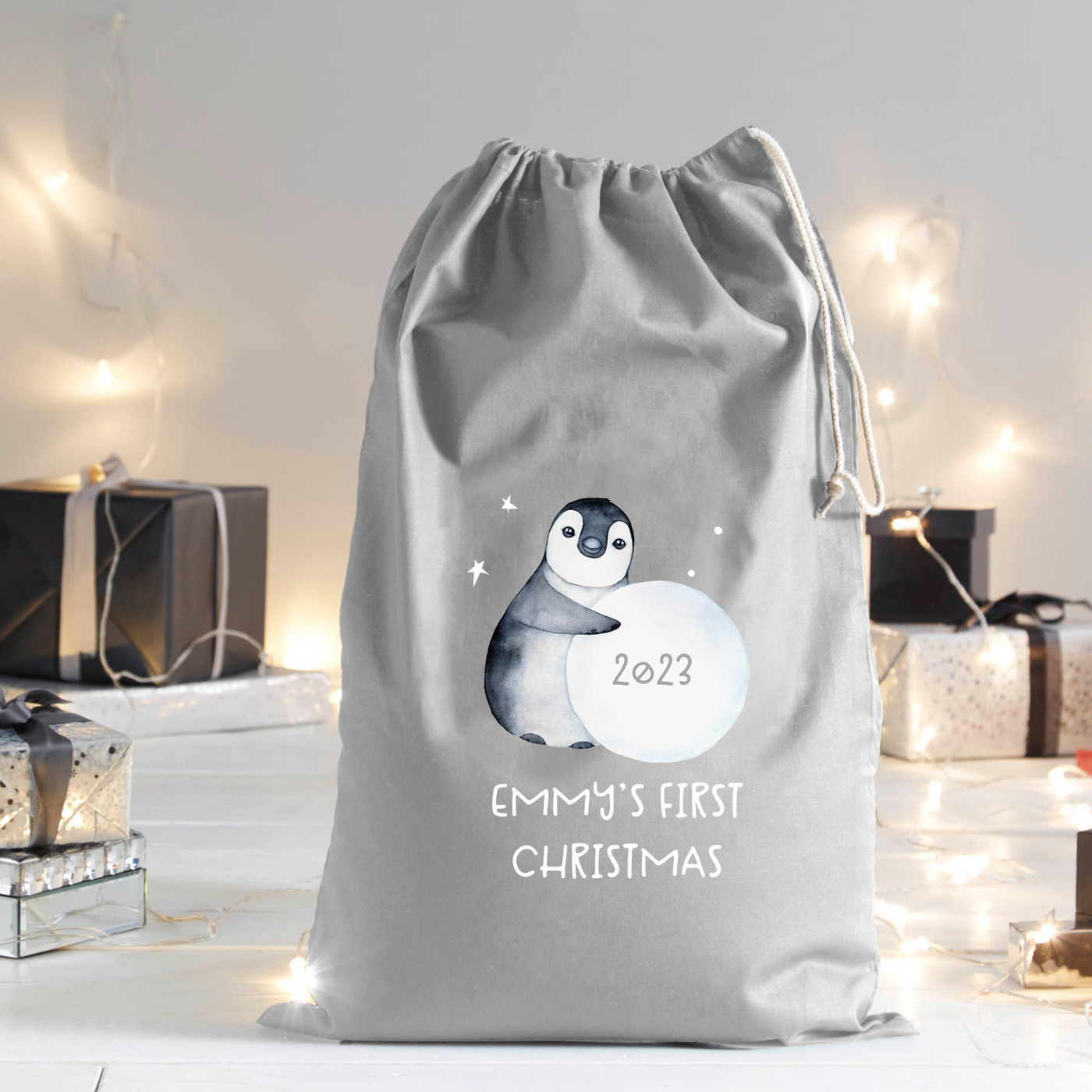 Personalised Santa Sack | Baby's First Christmas