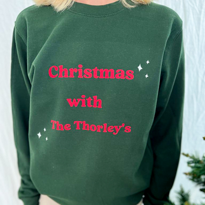 Festive Personalised Sweatshirt | Green