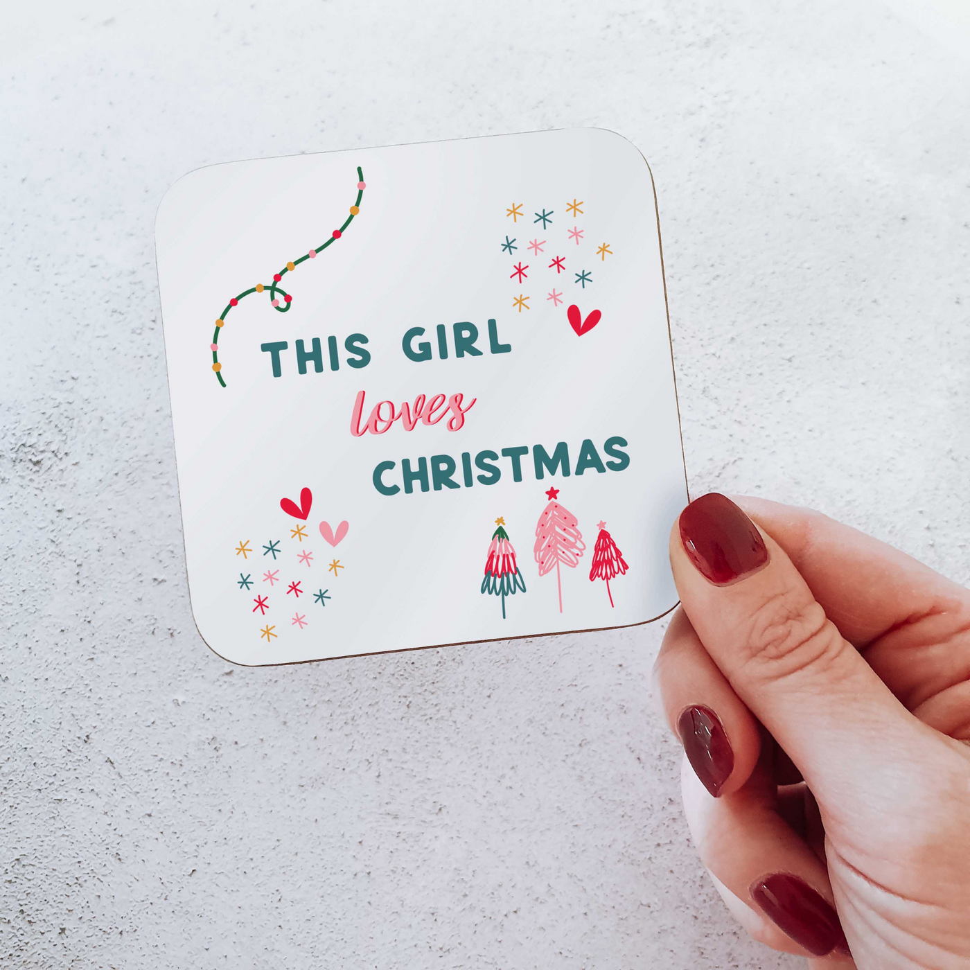 Christmas Coaster | This Girl Loves Christmas
