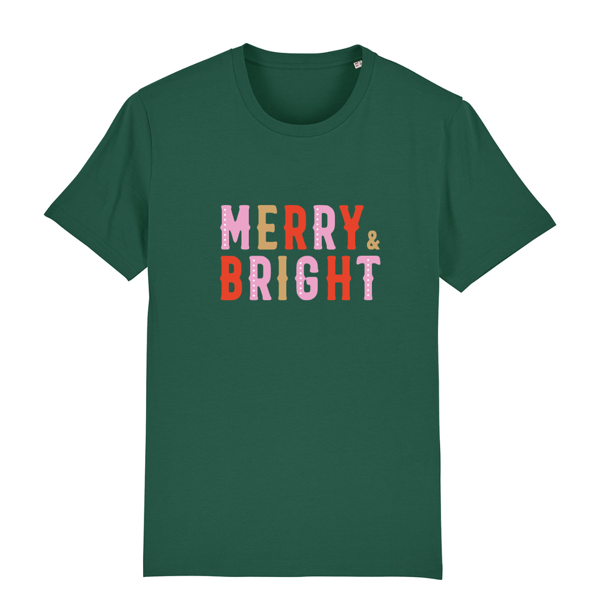 Merry & Bright Christmas T-Shirt | Green