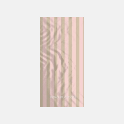Personalised Towel | Amalfi Stripe in Caramel