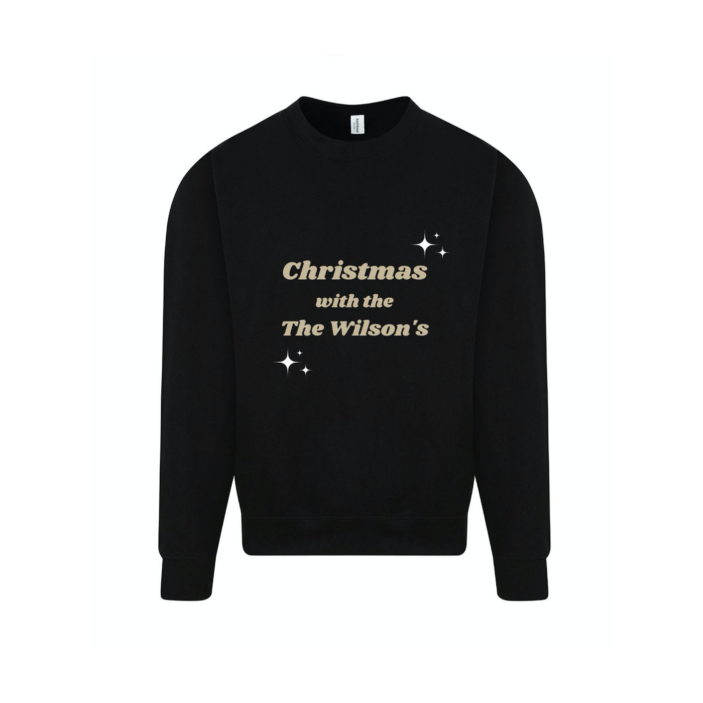 Festive Personalised Sweatshirt | Black