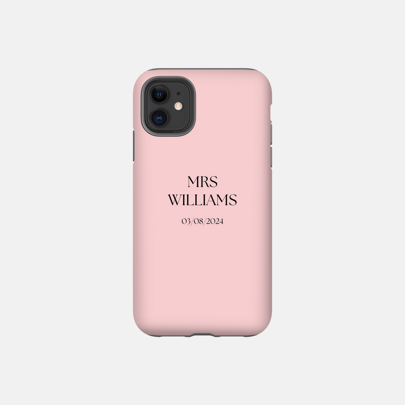 Limited Edition Personalised Phone Case | Newlyweds in Blush