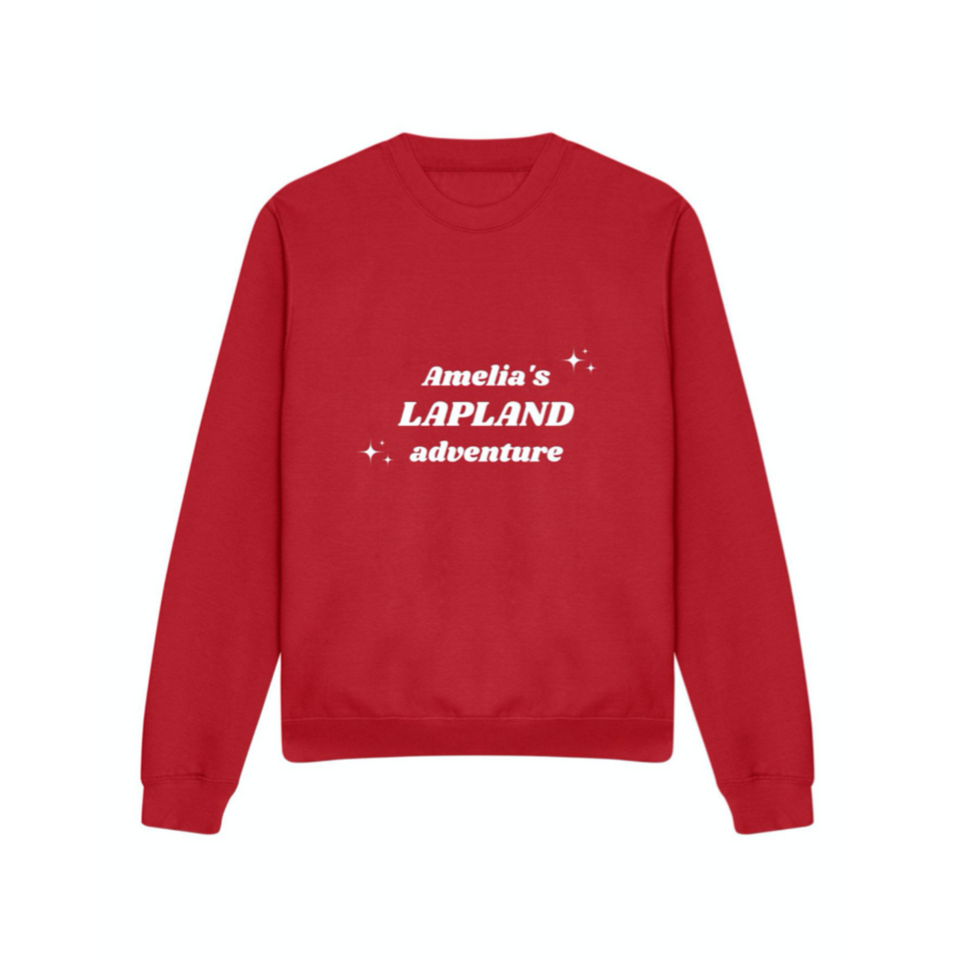 Kids Personalised Lapland Sweatshirt | Red