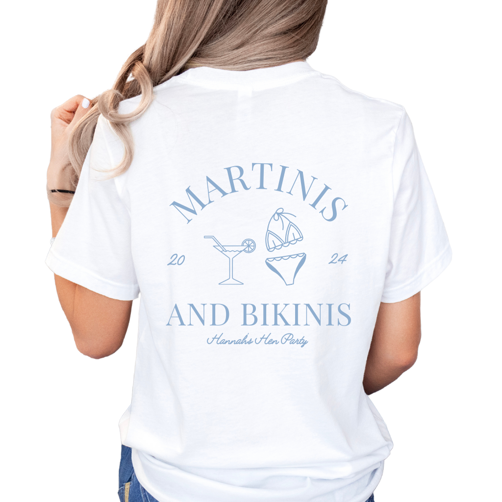Martinis and Bikinis | Hen Party T-Shirt
