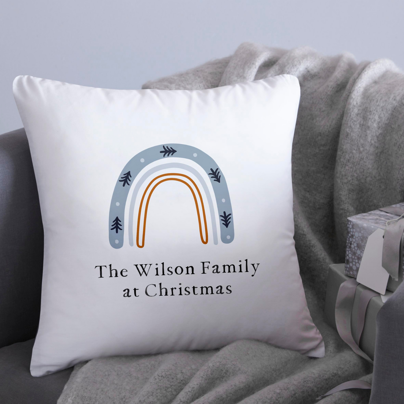 Scandi Christmas Personalised Cushion