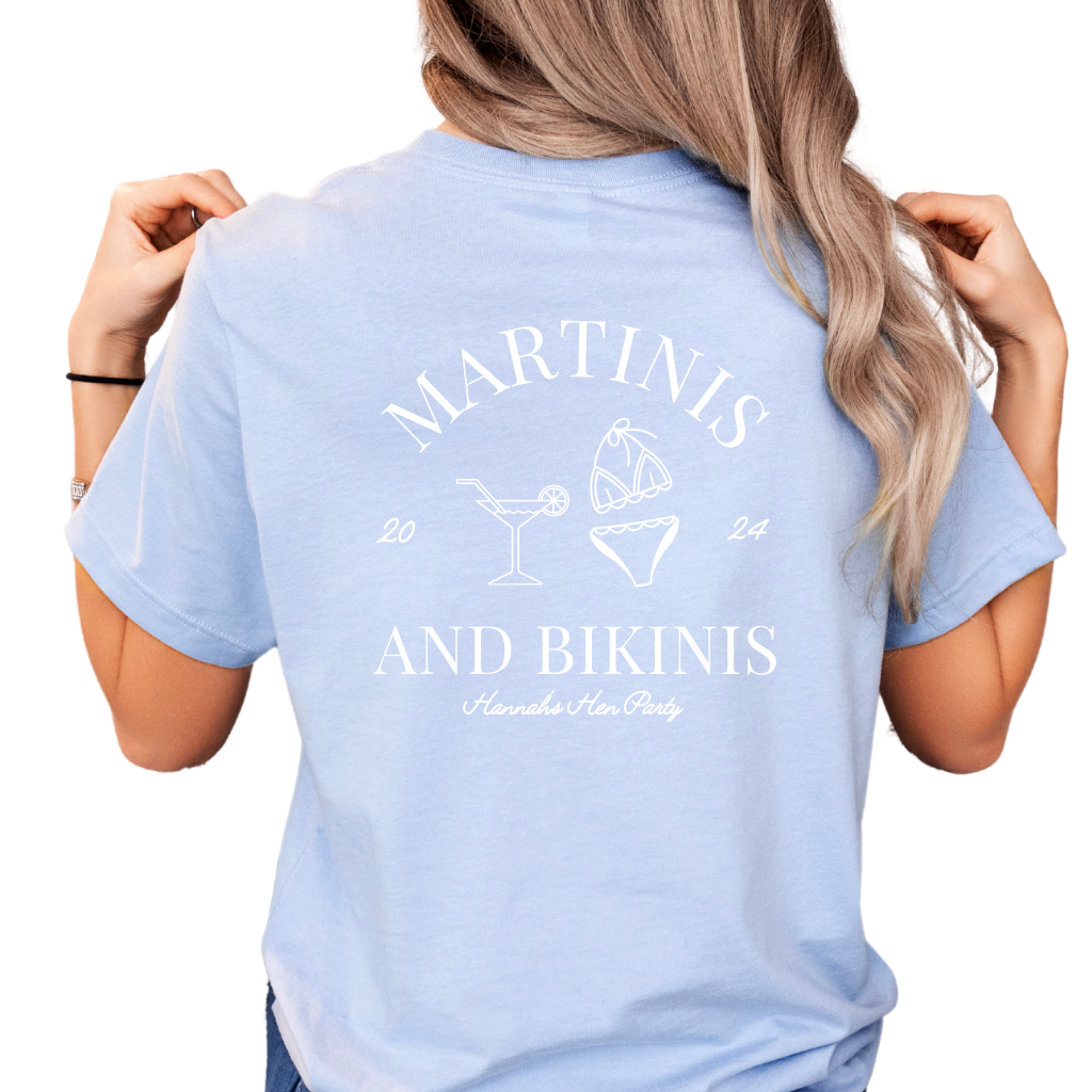 Martinis and Bikinis | Hen Party T-Shirt