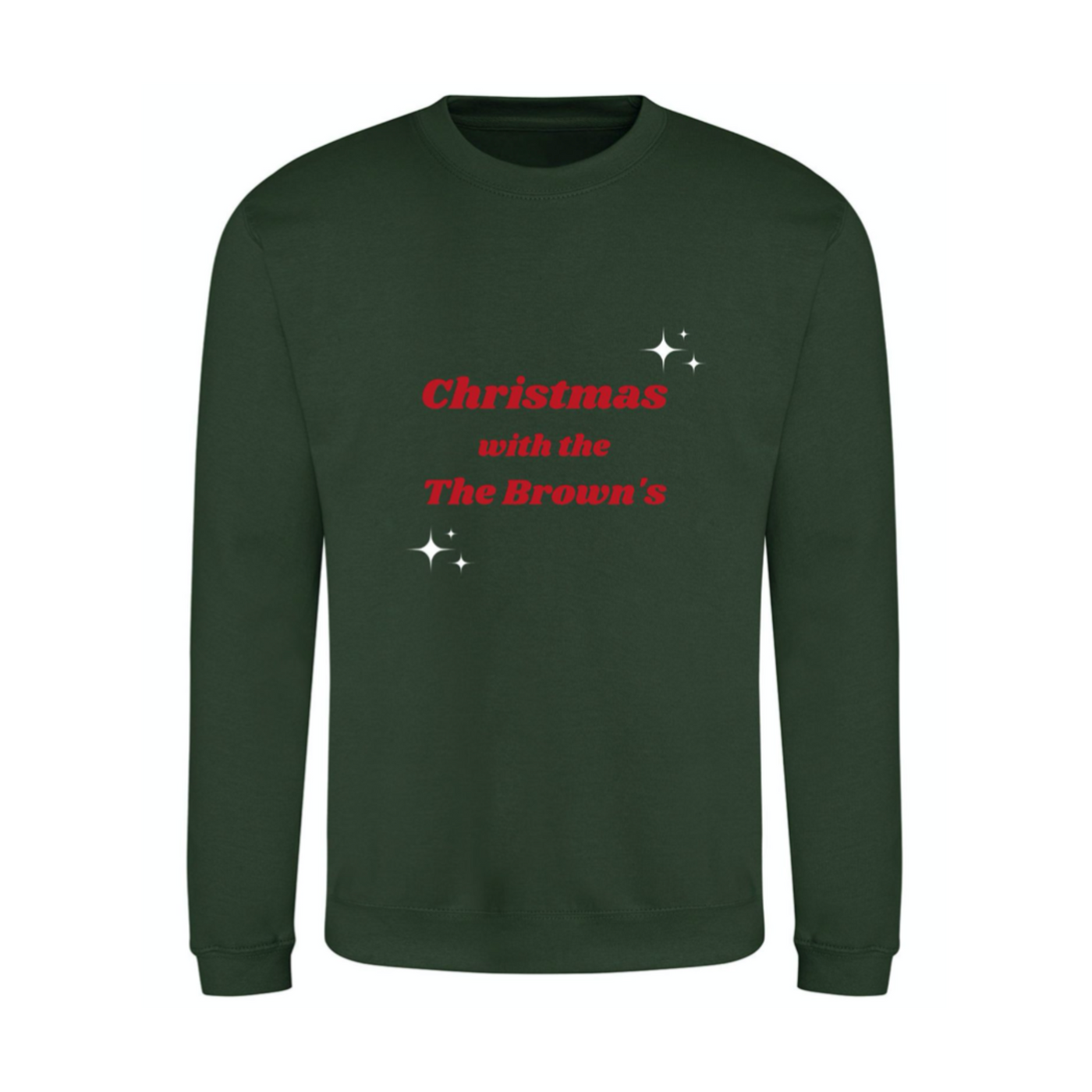 Festive Personalised Sweatshirt | Green