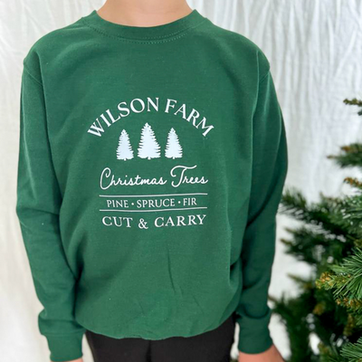 Kids Winter Farm Personalised Sweatshirt