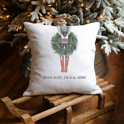 Country Christmas Personalised Cushion