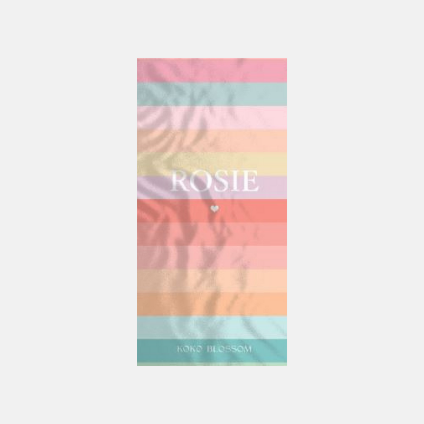 Kids Personalised Towel | Rainbow Stripe