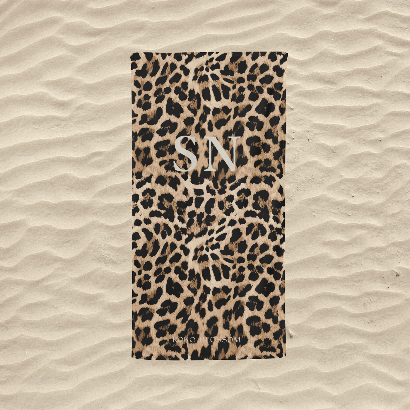 Personalised Towel | Leopard