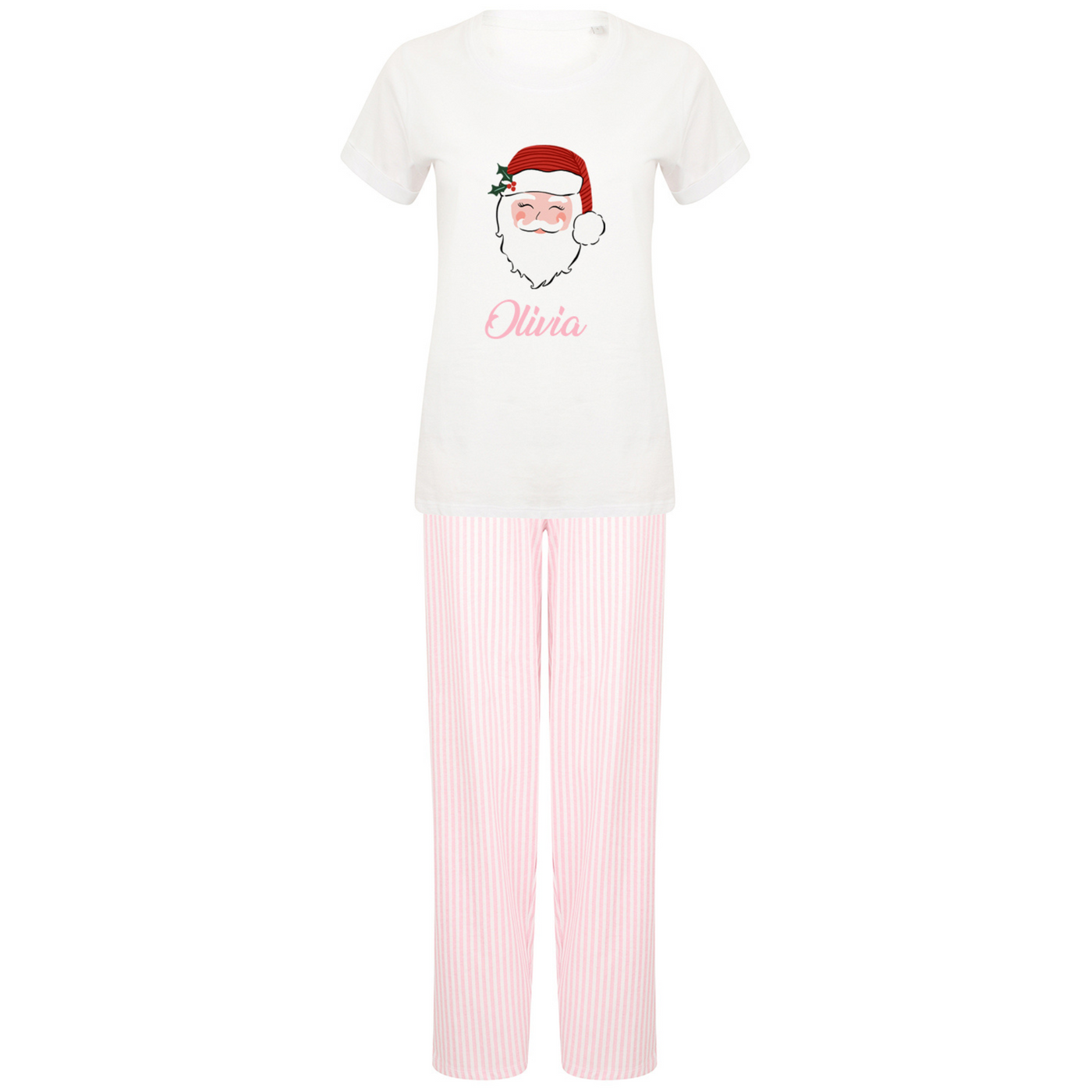Pink Santa Personalised Pyjamas | Kids