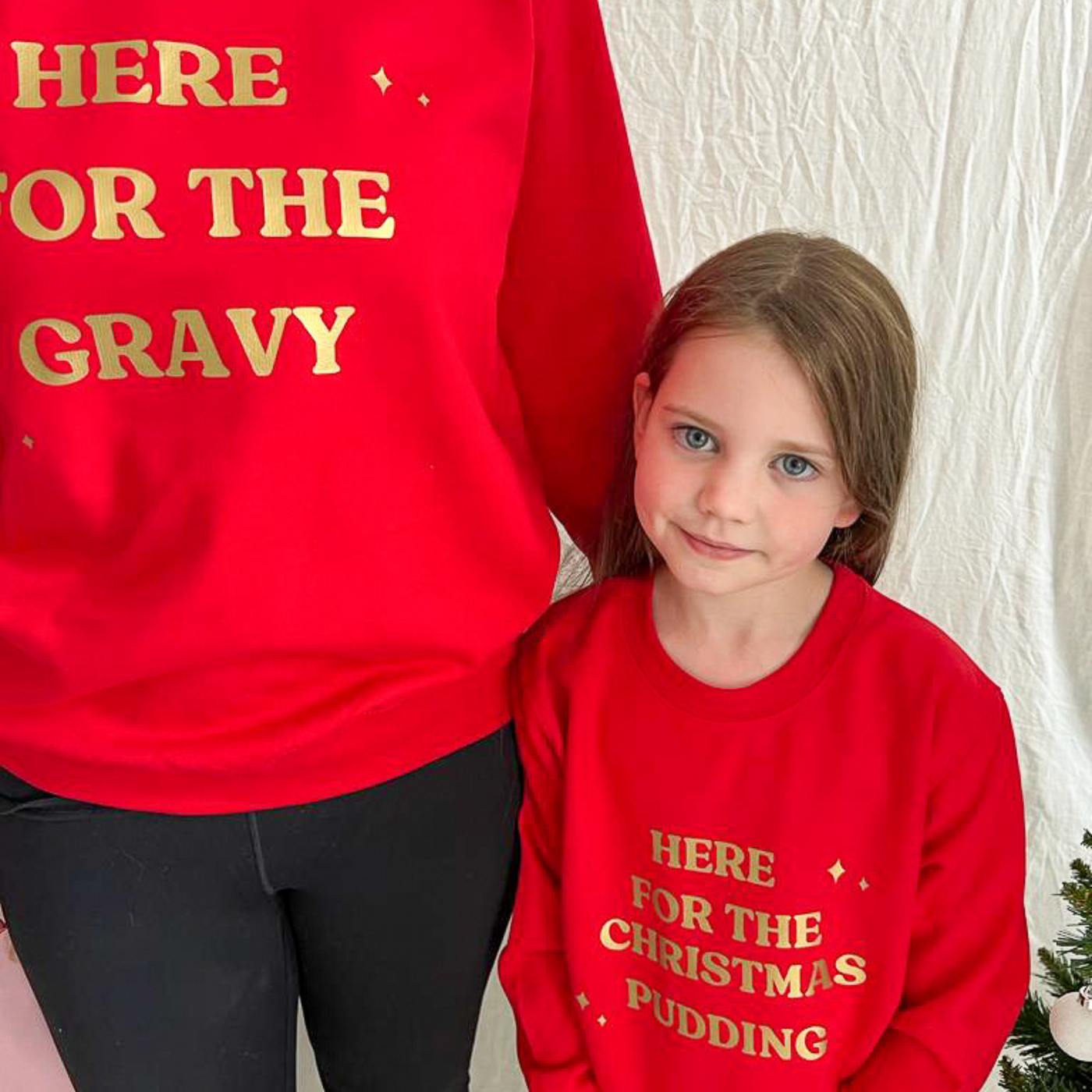 Kids Personalised Christmas Sweatshirt | Red