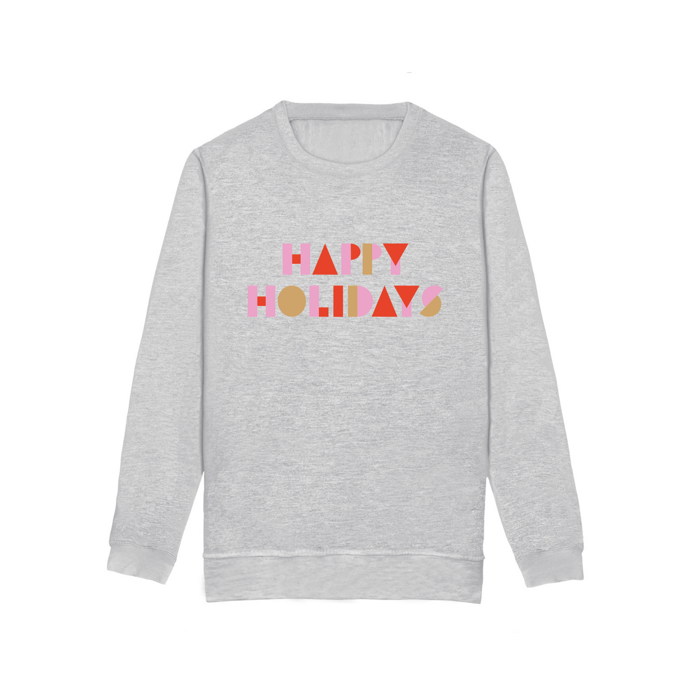 Happy Holidays Sweatshirt | Grey