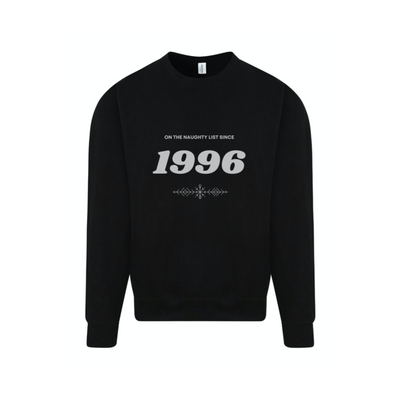 Naughty List Personalised Sweatshirt | Black
