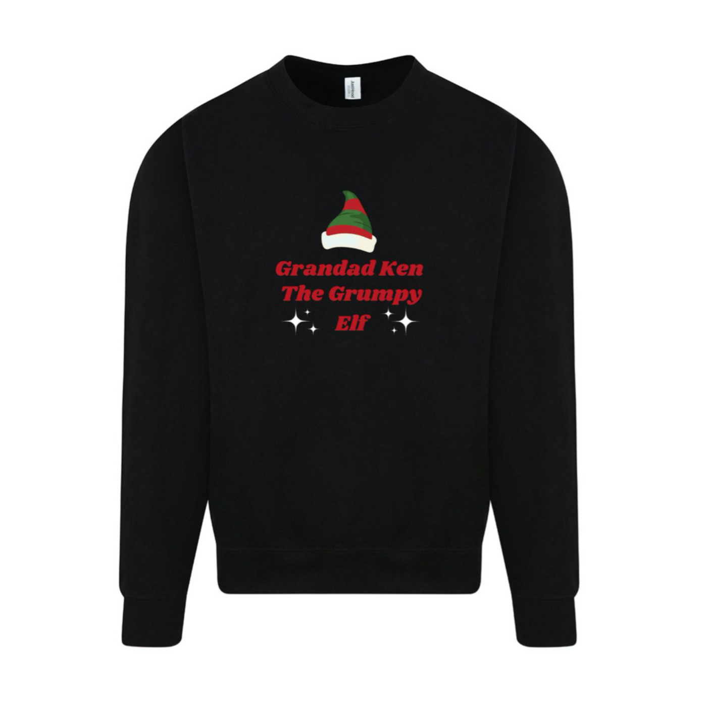 Elf Personalised Sweatshirt | Black