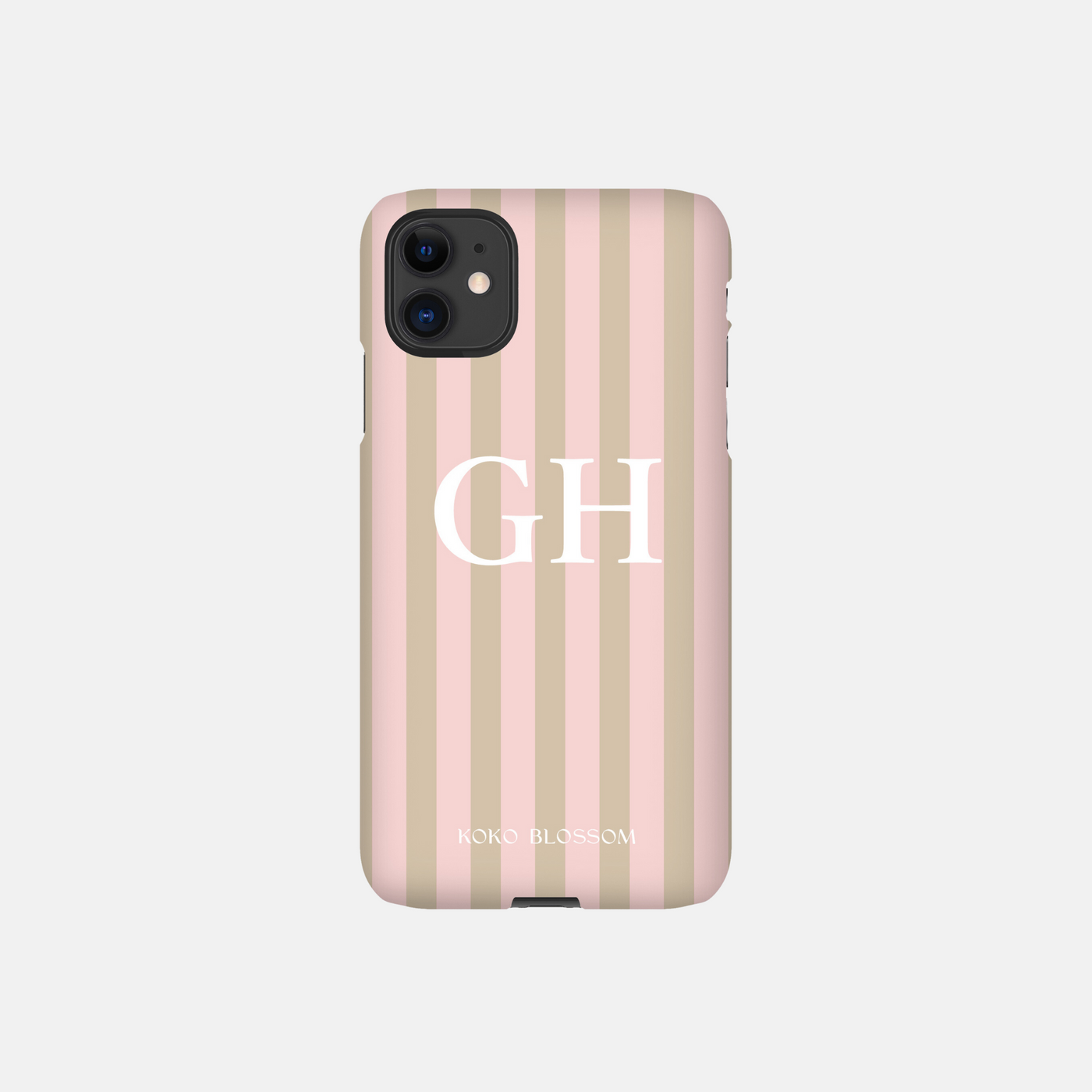 Personalised Phone Case | Amalfi Stripe in Caramel