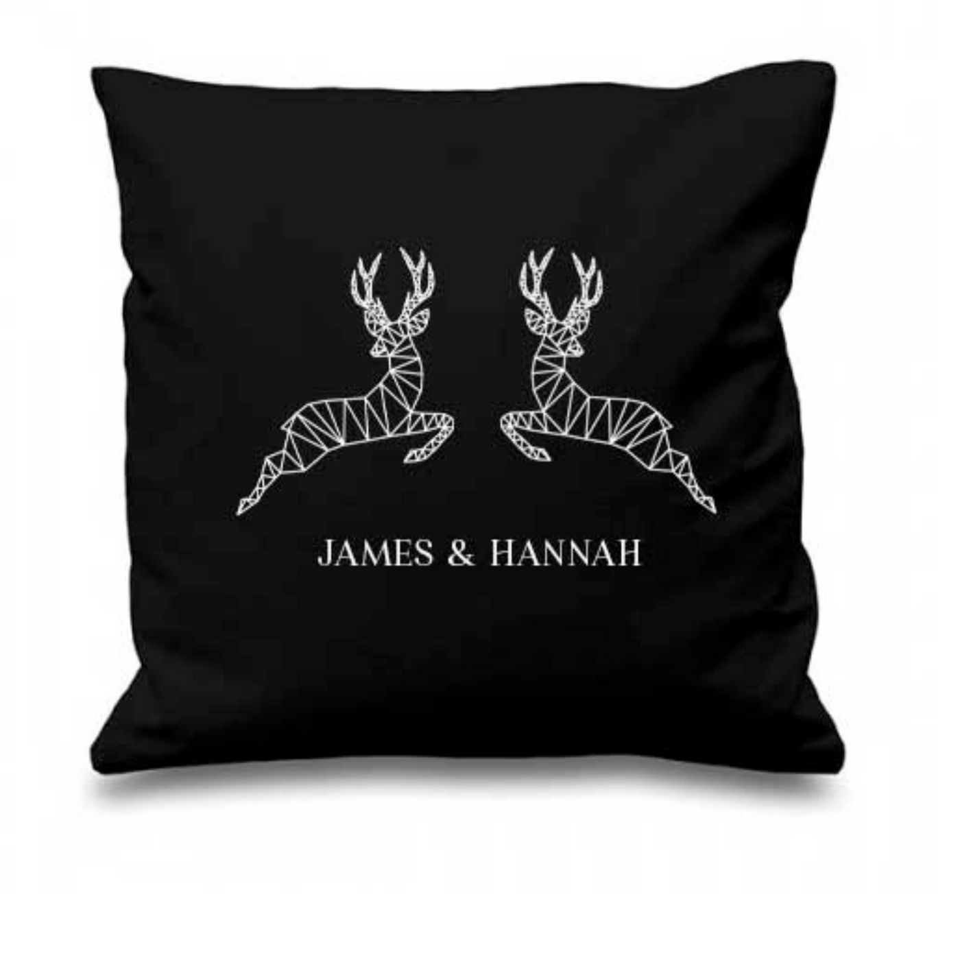 Christmas Stags Personalised Cushion