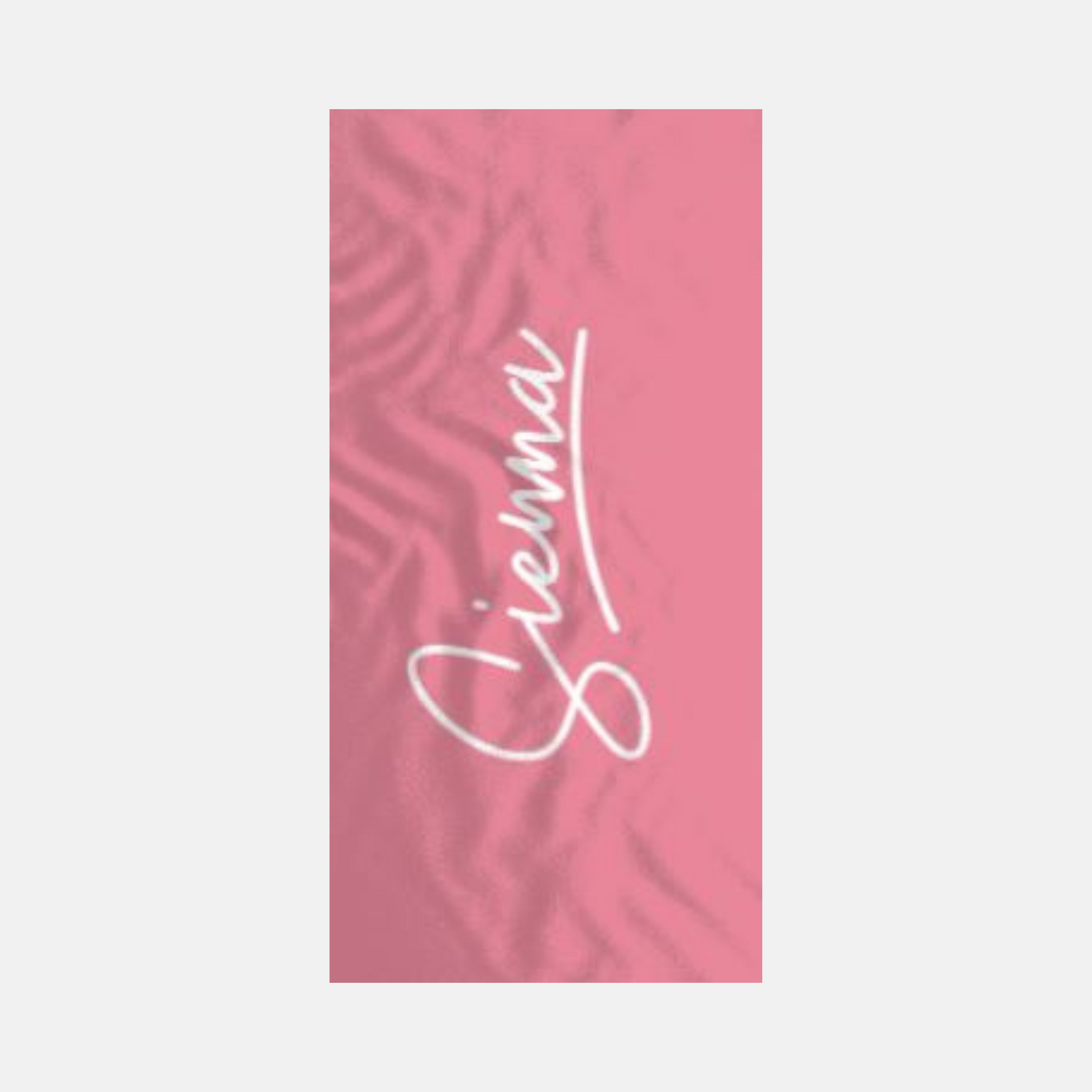 Personalised Towel | Signature in Hot Pink