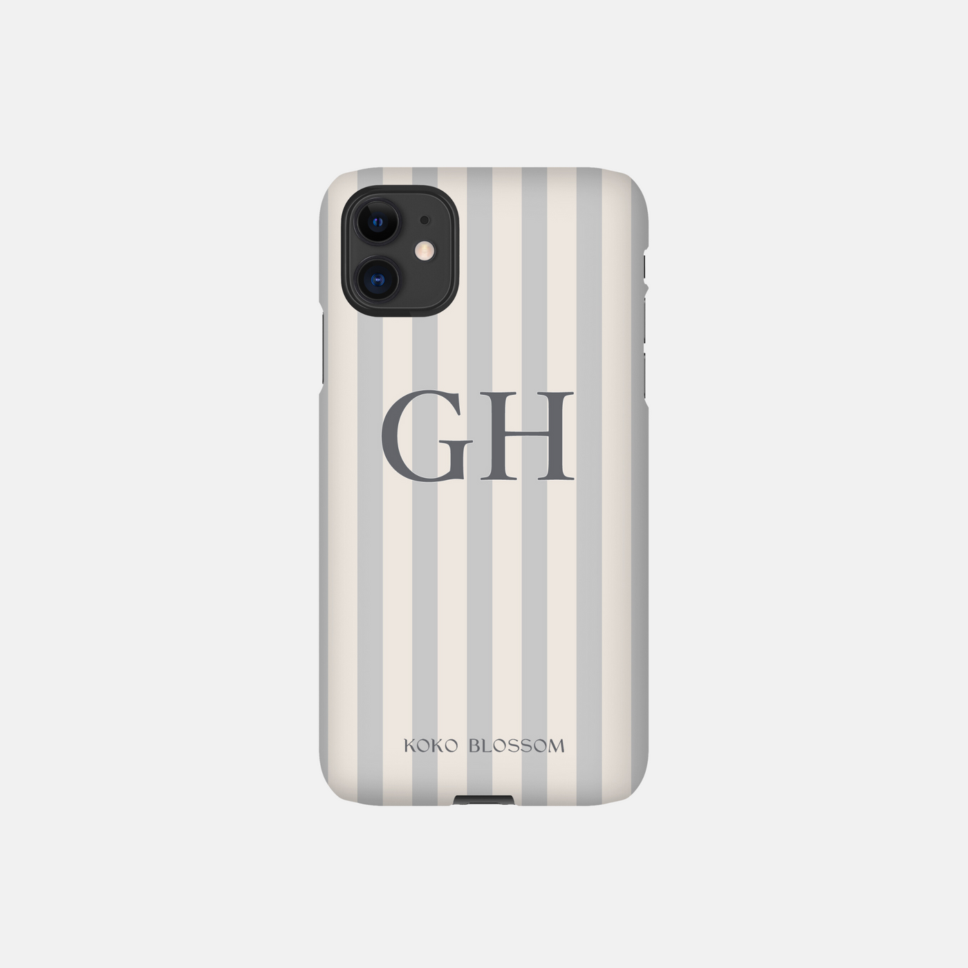 Personalised Phone Case | Amalfi Stripe in Dove