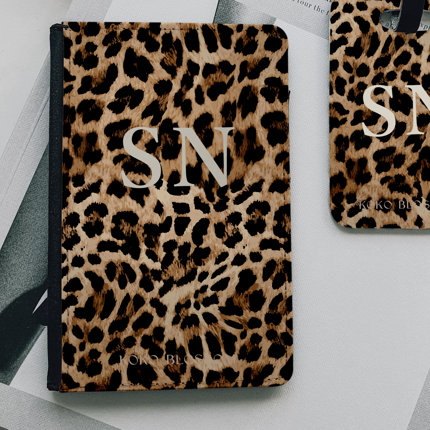 Personalised Passport Holder | Leopard