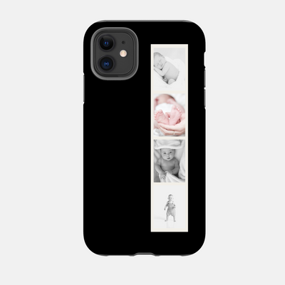 Personalised Phone Case | Photo Strip in Black
