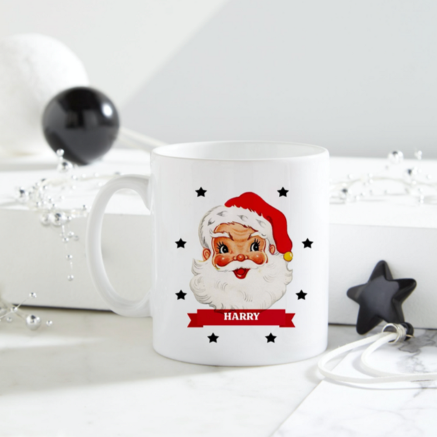 Retro Santa Personalised Mug