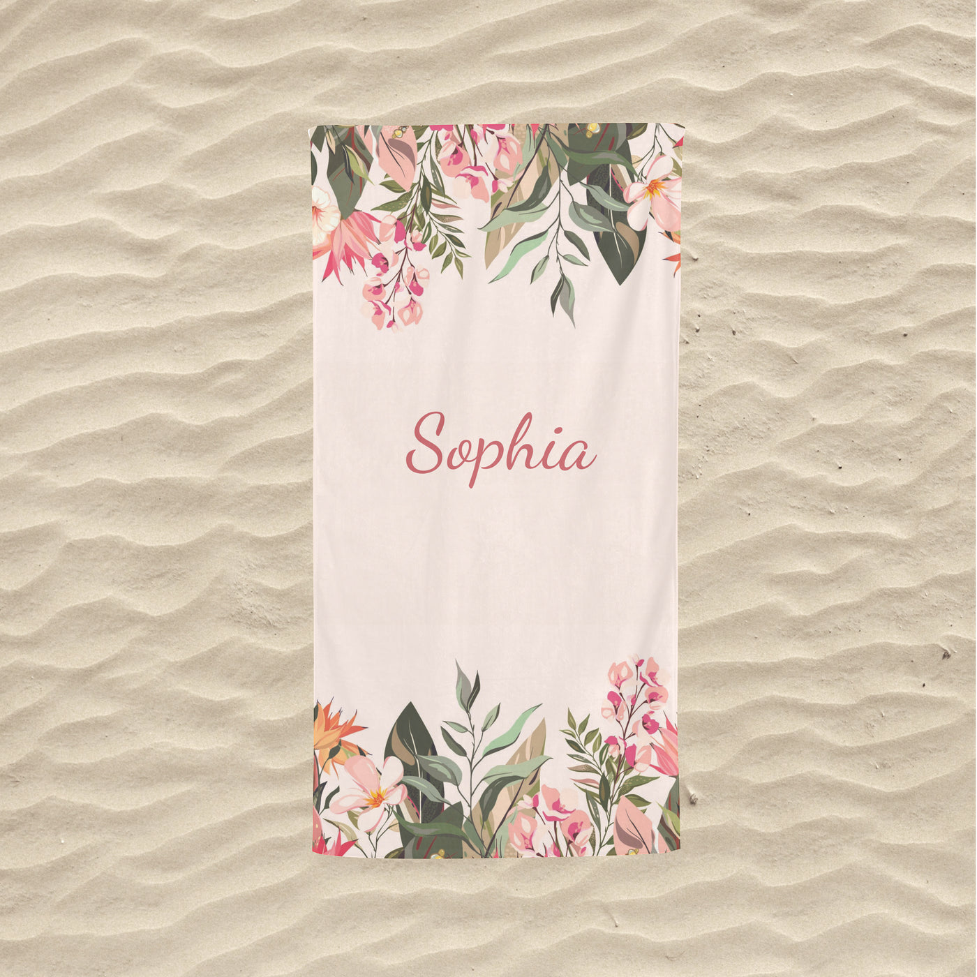 Kids Personalised Towel | Floral