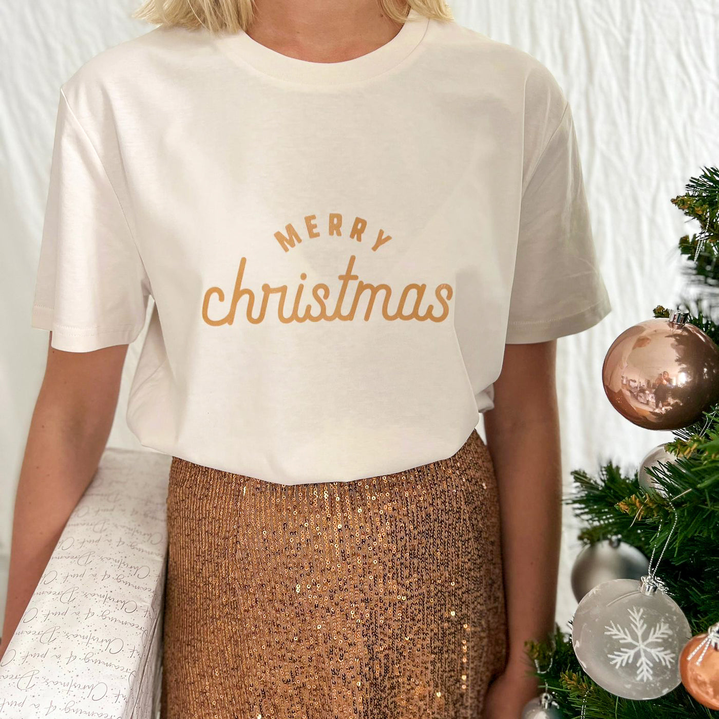 Merry Christmas T-Shirt | Cream