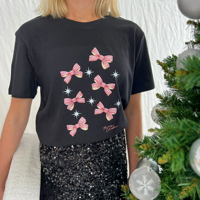 Festive Bow T-shirt | Black