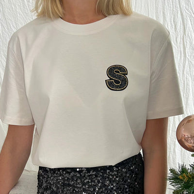 Personalised Festive T-Shirt | Cream