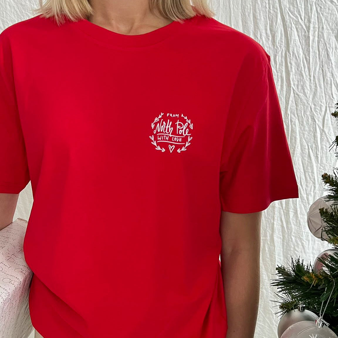 North Pole With Love T-shirt | Red