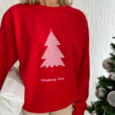 Christmas Time Sweatshirt | Red