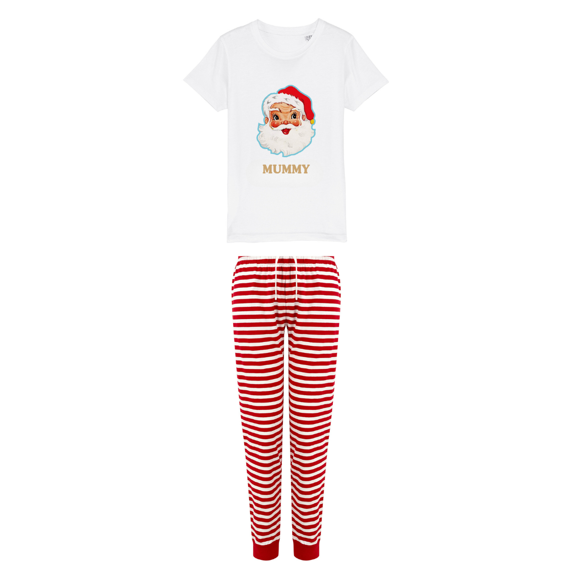 Retro Santa Personalised Christmas Pyjamas | Women
