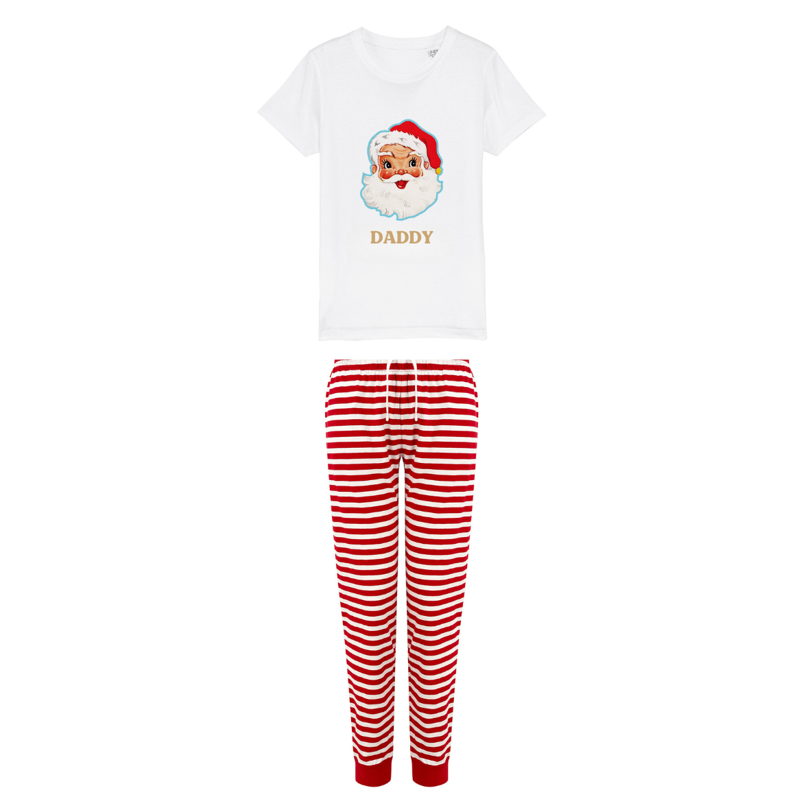 Retro Santa Personalised Christmas Pyjamas | Men